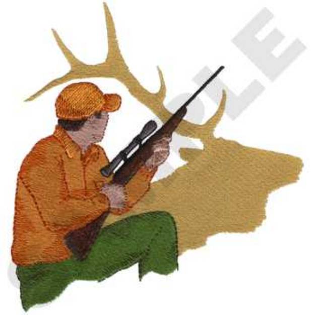 Picture of Hunting Logo Machine Embroidery Design