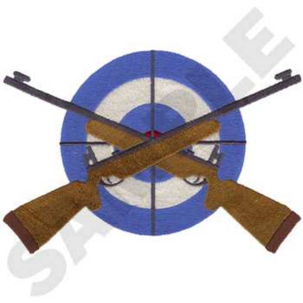 Picture of Target Rifles Machine Embroidery Design
