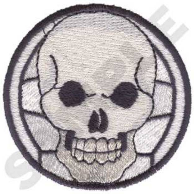Picture of Volley Skull Machine Embroidery Design
