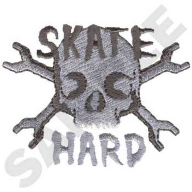Picture of Skate Hard Machine Embroidery Design