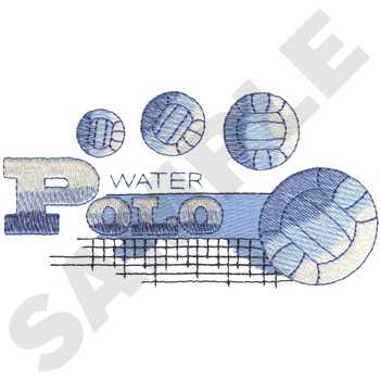 Water Polo Net Machine Embroidery Design