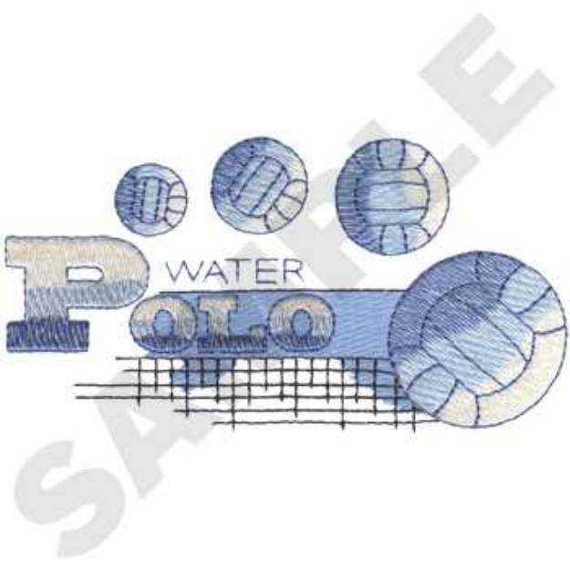Picture of Water Polo Net Machine Embroidery Design