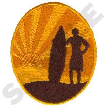 Surf Logo Machine Embroidery Design
