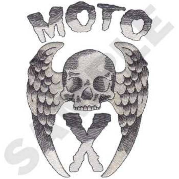 Picture of Moto X Logo Machine Embroidery Design