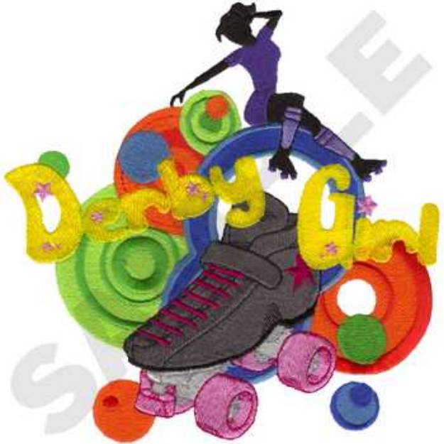 Picture of Derby Girl Machine Embroidery Design