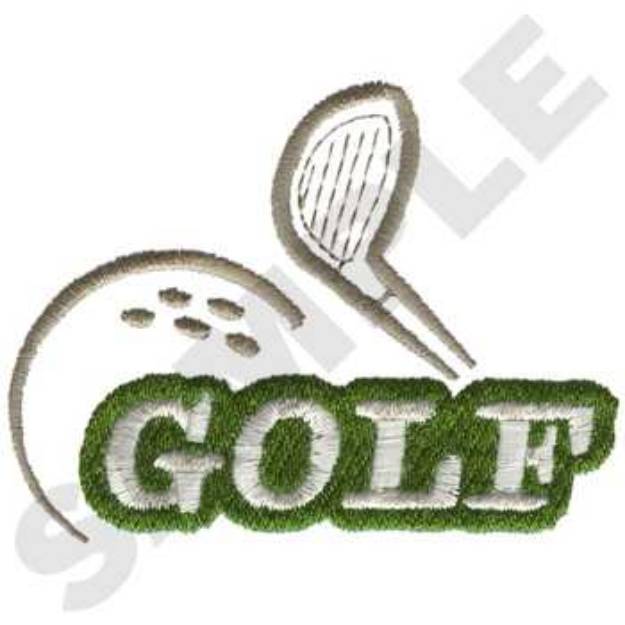 Picture of Golf Machine Embroidery Design