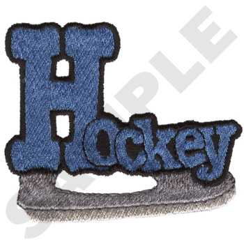 Hockey Skate Machine Embroidery Design