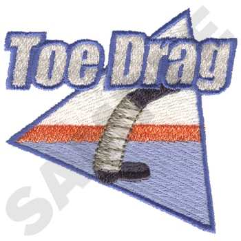 Toe Drag Machine Embroidery Design
