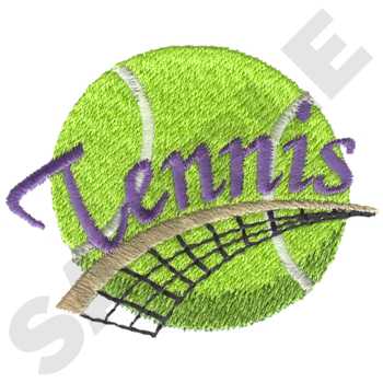 Tennis Machine Embroidery Design