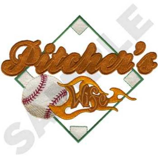 Picture of Pitchers Wife Machine Embroidery Design