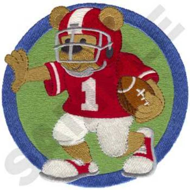 Picture of Youth Football Machine Embroidery Design