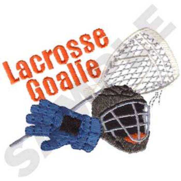 Picture of Mens Lacrosse Goalie Machine Embroidery Design