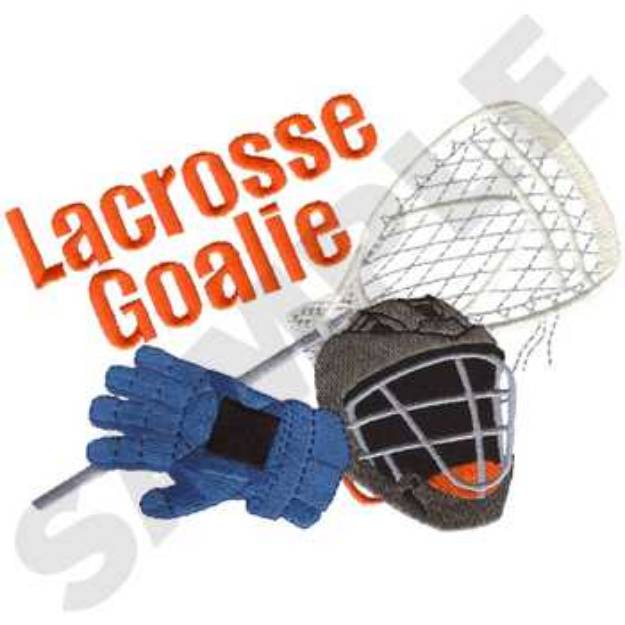 Picture of Mens Lacrosse Goalie Machine Embroidery Design