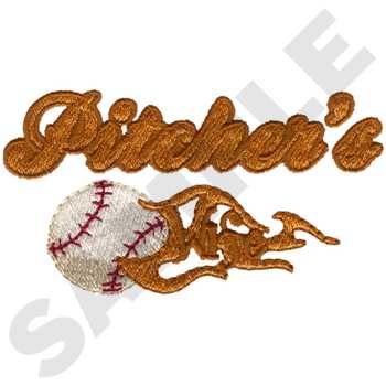 Pitchers Wife Machine Embroidery Design