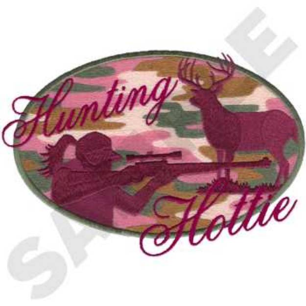 Picture of Hunting Hottie Machine Embroidery Design
