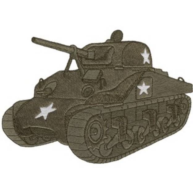 Picture of Sherman Tank Machine Embroidery Design