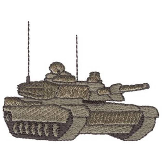 Picture of M1 Abrams Tank Machine Embroidery Design