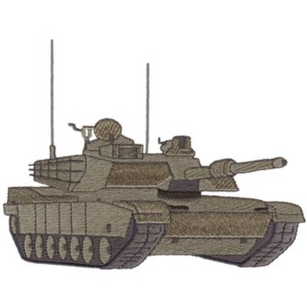 Picture of M1 Abrams Tank Machine Embroidery Design