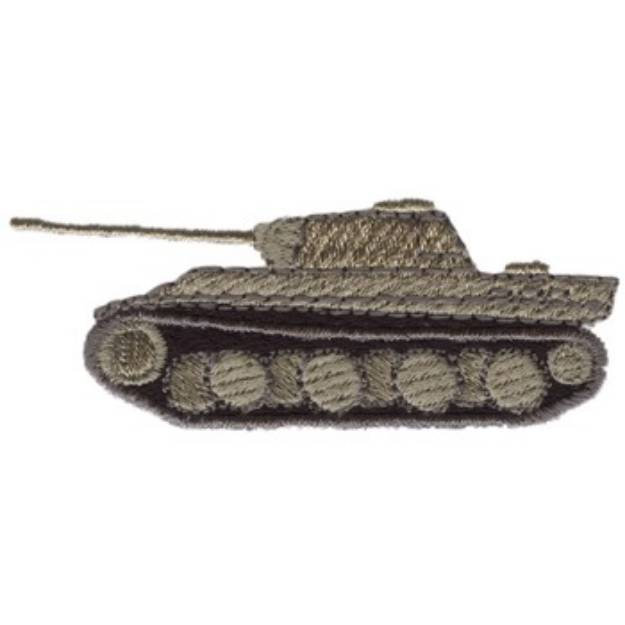 Picture of WWII Tank Machine Embroidery Design