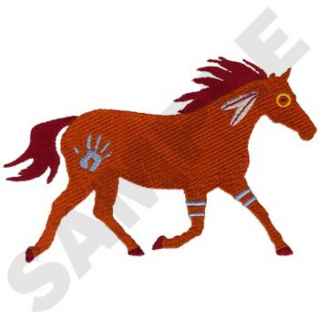 Picture of War Horse Machine Embroidery Design