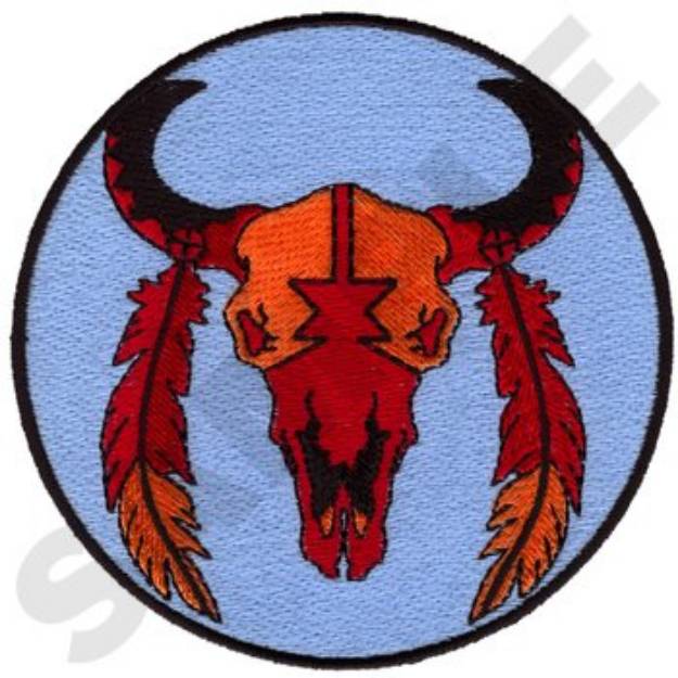 Picture of Southwest Skull Machine Embroidery Design