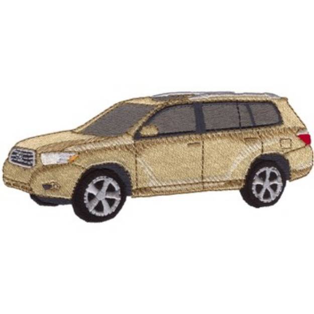 Picture of Toyota Highlander Machine Embroidery Design