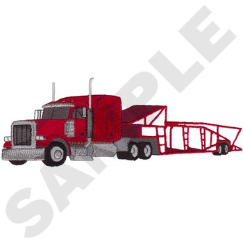 Car Carrier Machine Embroidery Design