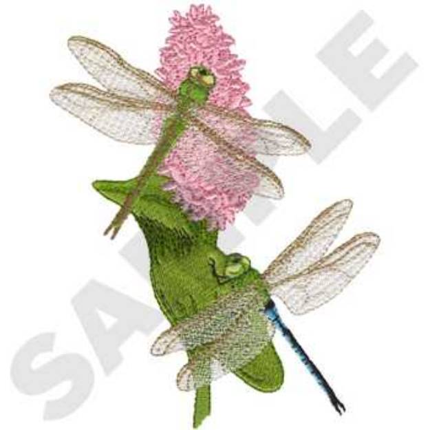 Picture of Green Darner Dragonflies Machine Embroidery Design