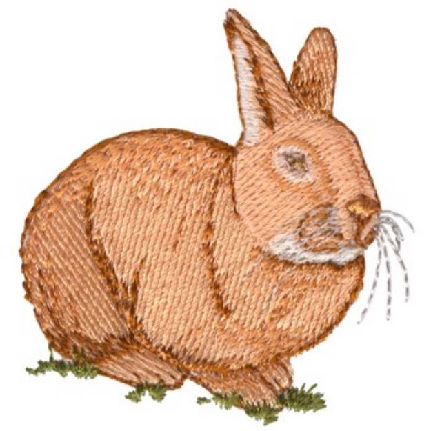 Picture of Satin Rabbit Machine Embroidery Design