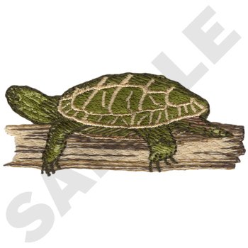 Painted Turtle Machine Embroidery Design