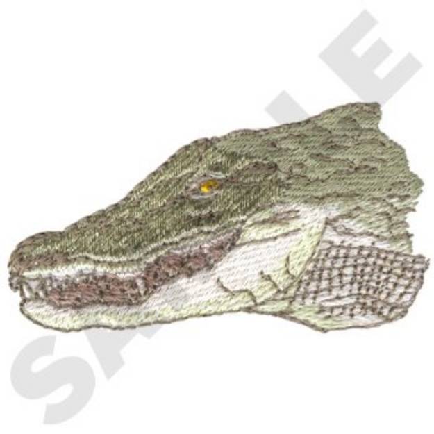 Picture of Crocodile Machine Embroidery Design