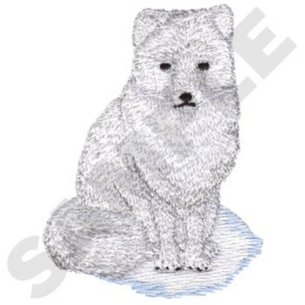 Picture of Artic Fox Machine Embroidery Design