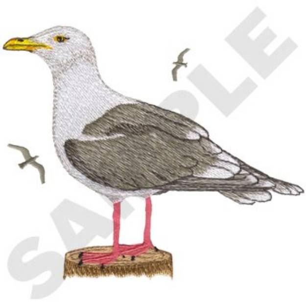 Picture of Seagull Machine Embroidery Design