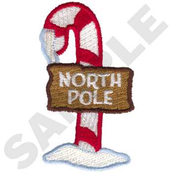 North Pole Machine Embroidery Design
