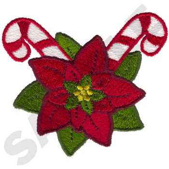 Poinsettia Machine Embroidery Design