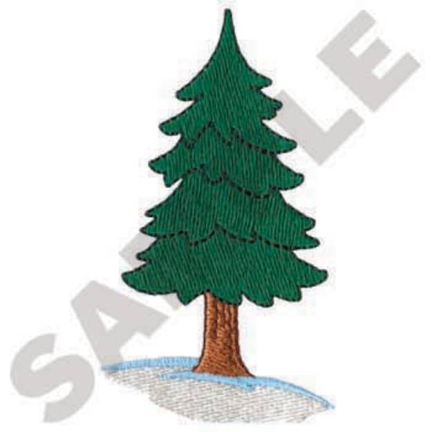 Picture of Pine Tree Machine Embroidery Design