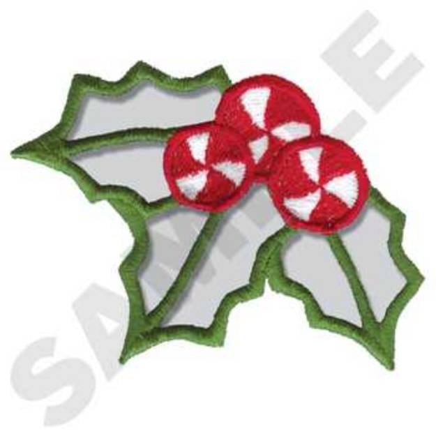 Picture of Mints & Holly Cutwork Machine Embroidery Design