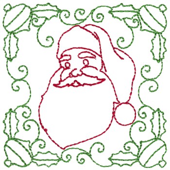 Santa Machine Embroidery Design