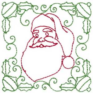 Picture of Santa Machine Embroidery Design