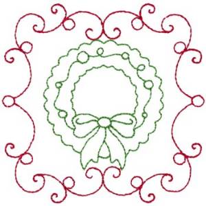 Picture of Wreath Machine Embroidery Design