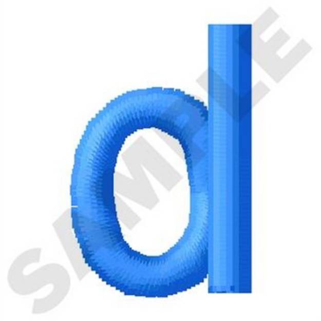 Picture of Lower Case D Machine Embroidery Design