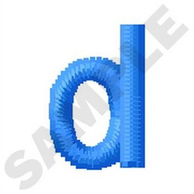 Picture of Lower Case D Machine Embroidery Design