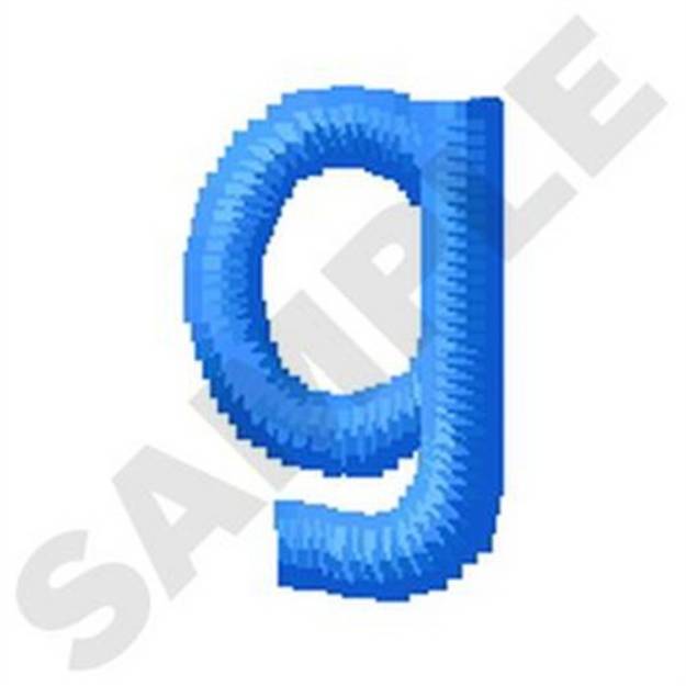 Picture of Lower Case G Machine Embroidery Design