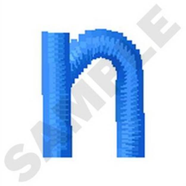 Picture of Lower Case N Machine Embroidery Design