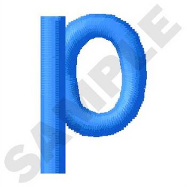 Picture of Lower Case P Machine Embroidery Design
