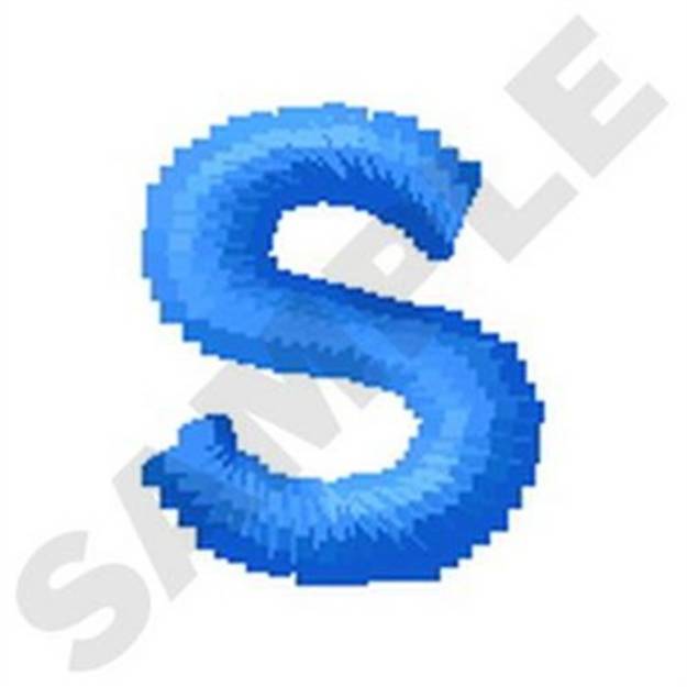 Picture of Lower Case S Machine Embroidery Design