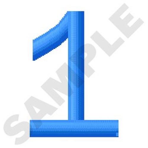 Number One Machine Embroidery Design
