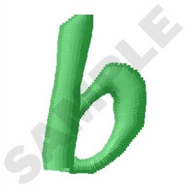 Picture of Inky Dinky Lowercase B Machine Embroidery Design