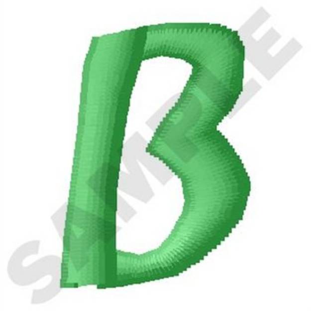 Picture of Inky Dinky Uppercase B Machine Embroidery Design