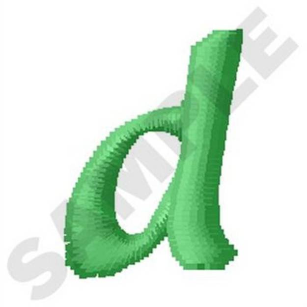 Picture of Inky Dinky Lowercase D Machine Embroidery Design